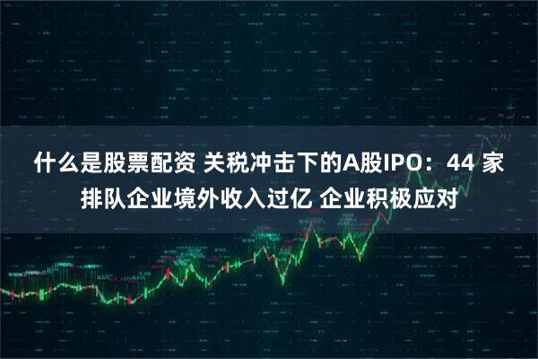 什么是股票配资 关税冲击下的A股IPO：44 家排队企业境外收入过亿 企业积极应对