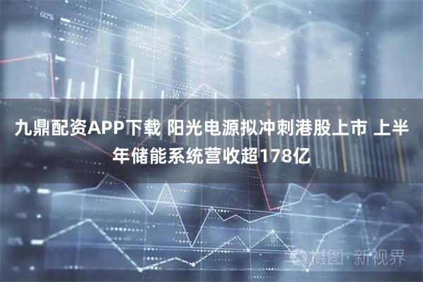 九鼎配资APP下载 阳光电源拟冲刺港股上市 上半年储能系统营收超178亿